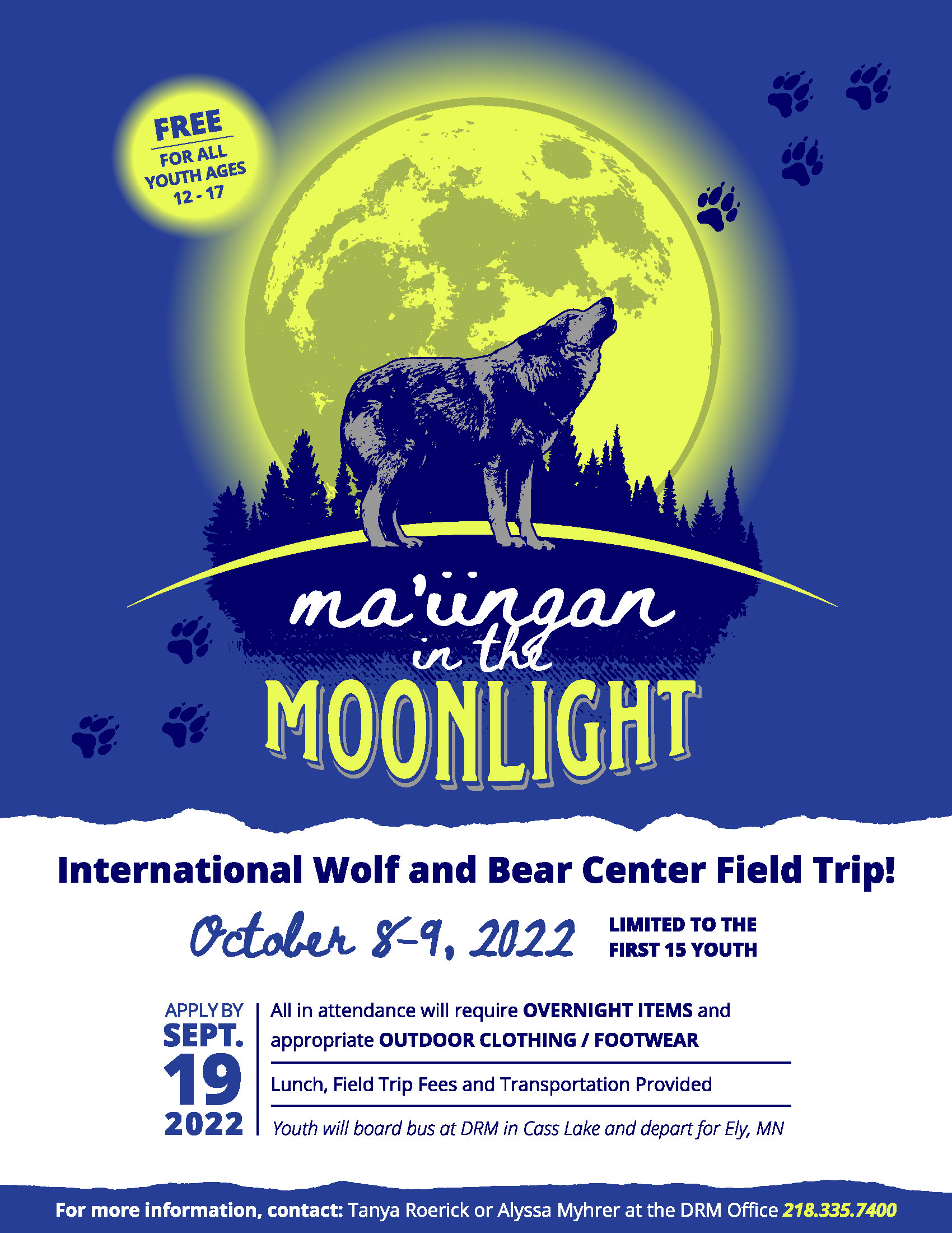 Ma'iingaan in the Moonlight - Leech Lake News