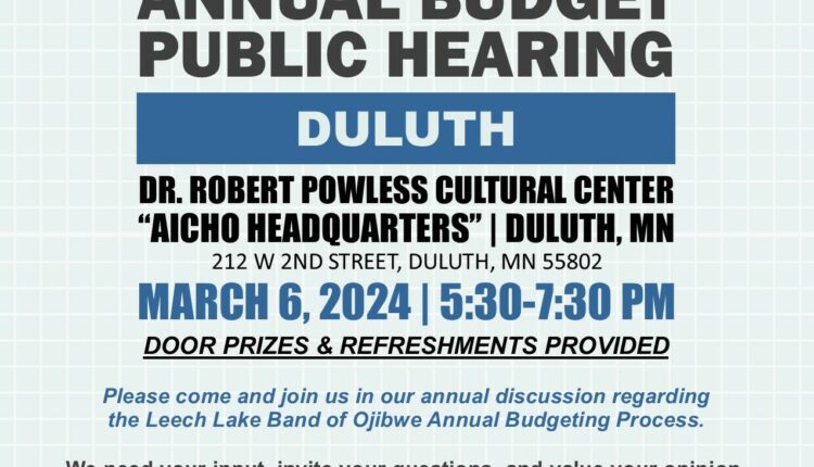 FY 2025 Budget Hearing Duluth SB