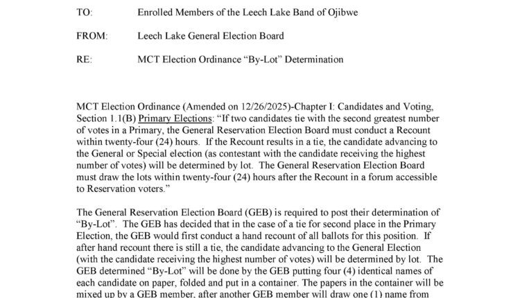 MCT Election Ordinance